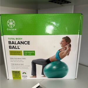 GAIAM Green and White Balance Ball